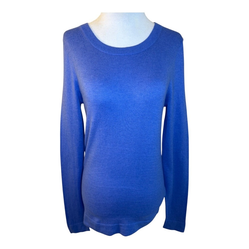 NWOT J. Crew Teddie Sweater Crewneck Long Sleeve Knit Top‎ Periwinkle XS